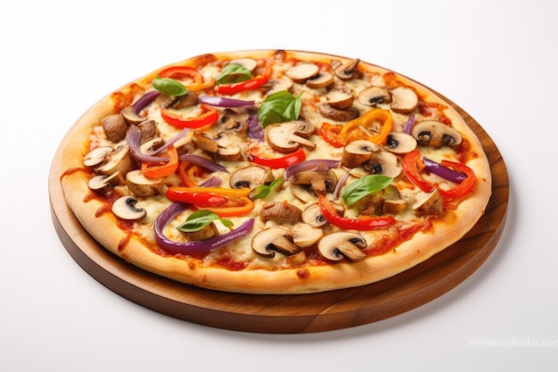 Pizza com legumes