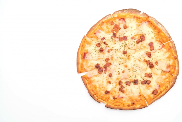 pizza de bacon e queijo