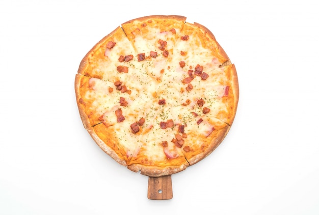 pizza de bacon e queijo