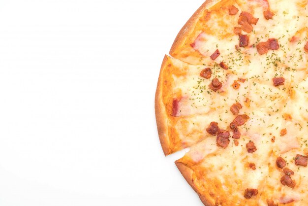 pizza de bacon e queijo