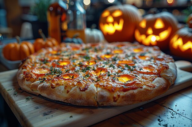 Pizza de gelatina de Halloween