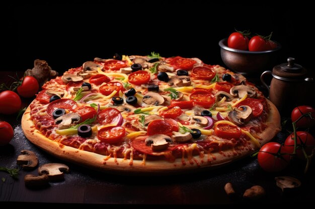 pizza deliciosa imagenes generativas ai