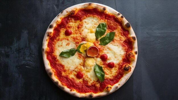 Foto una pizza deliciosa una pizza tradicional italiana
