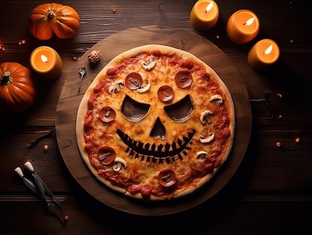 Pizza für das Halloween-Festival