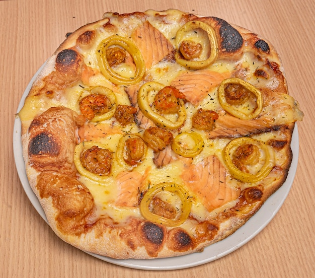 Foto pizza gourmet-essen fastfood