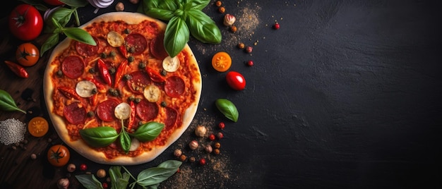 Pizza italiana tradicional