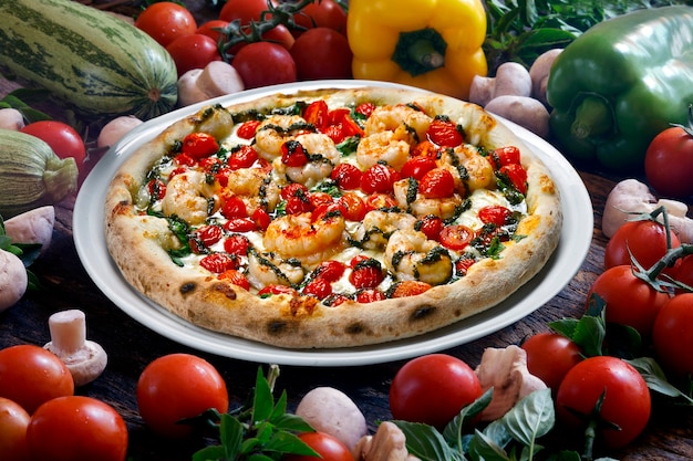 Pizza de mariscos