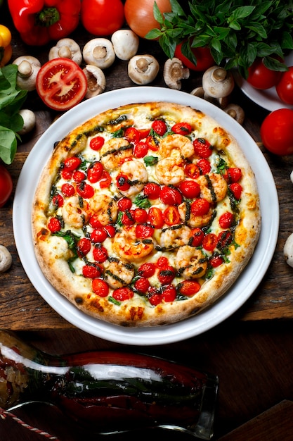 Pizza de mariscos