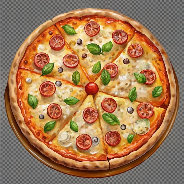 una pizza a la que le falta una porción