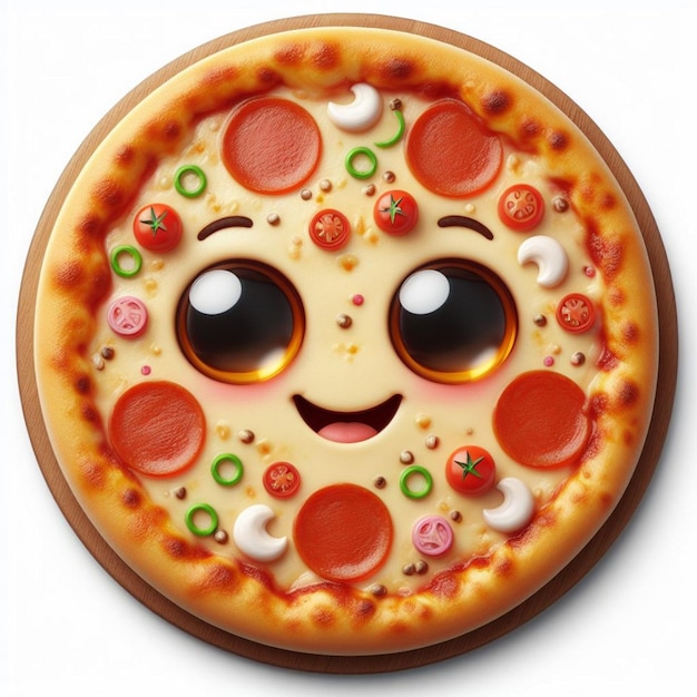 pizza con salame sin fondo IA generativa pizza con salami sin fondo AI generativa