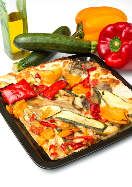 Pizza con verduras