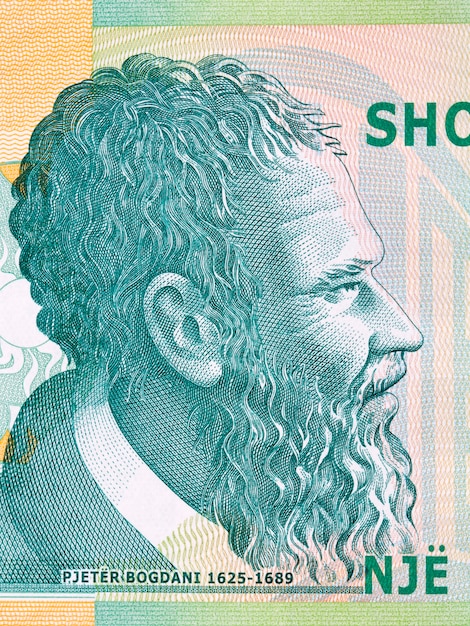 Pjeter Bogdani un retrato del dinero albanés