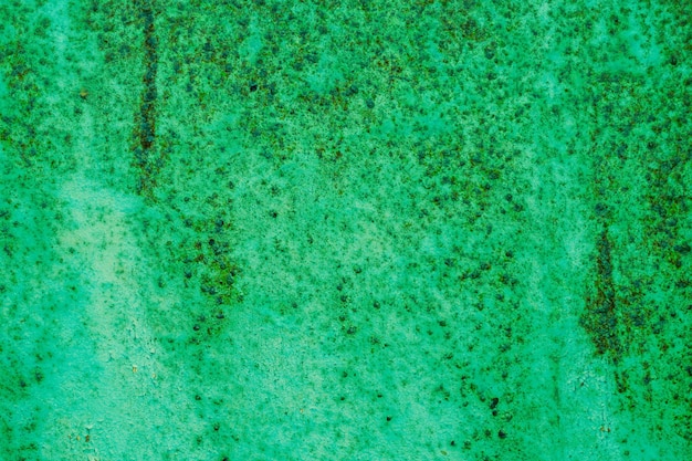 Foto placa de acero oxidado verde desgastada bandera de luz de fondo