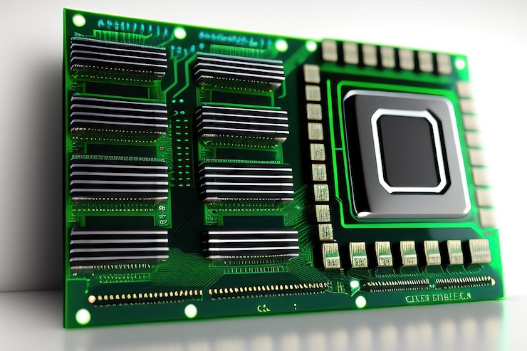 Foto placa de circuito fondo de tecnología computadora central procesadores concepto de cpu