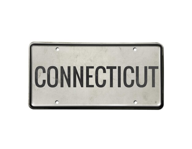 Foto placa com a inscrição connecticut