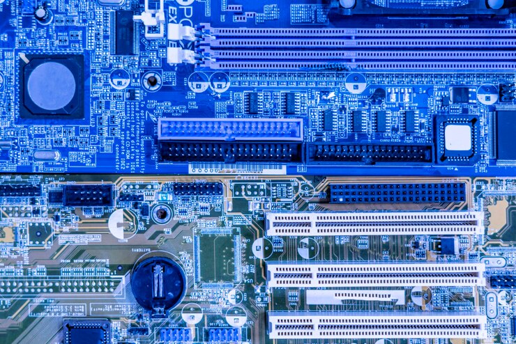Foto placa de circuito eletrônico do computador pessoal b