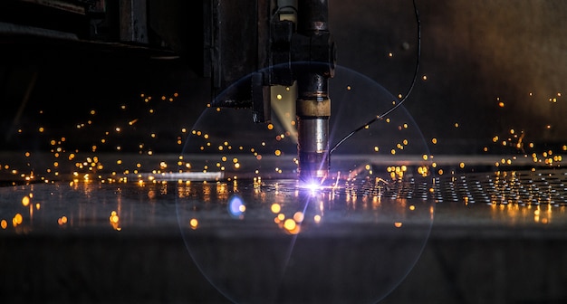 Placa de corte a laser máquina cnc faísca