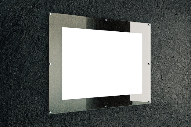 Foto placa de vidro em branco