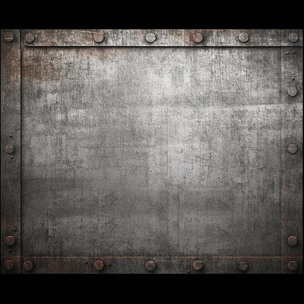 Placa de hierro grunge industrial con pátina de metal resistente