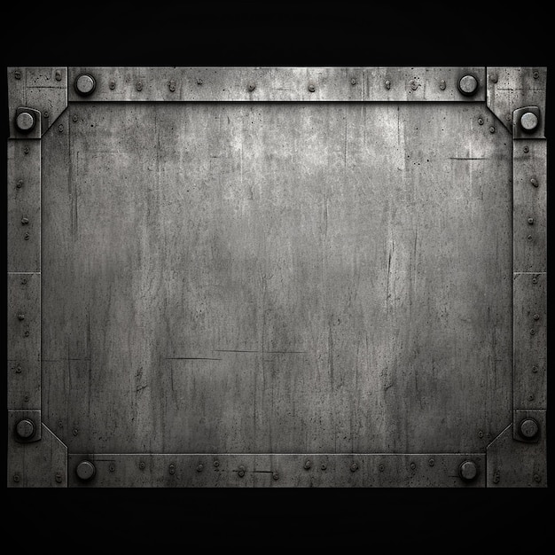 Foto placa de hierro grunge industrial con pátina de metal resistente