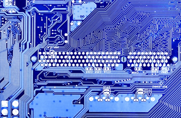 Placa-mãe computador closeup