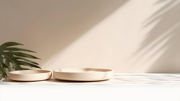 Placas de madera sobre una mesa
