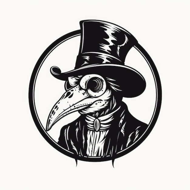 Plague Doctor Logo KI-generiertes Bild