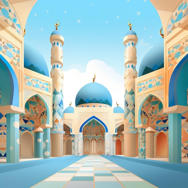 Plakat für islamische Moschee
