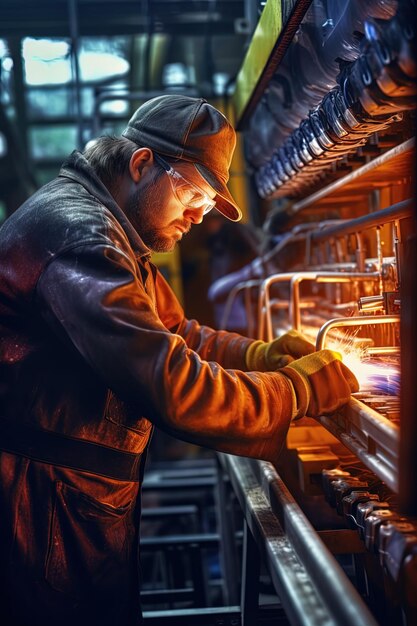 Foto plakat zum tag der arbeit, logo der flagge der arbeitergewerkschaft