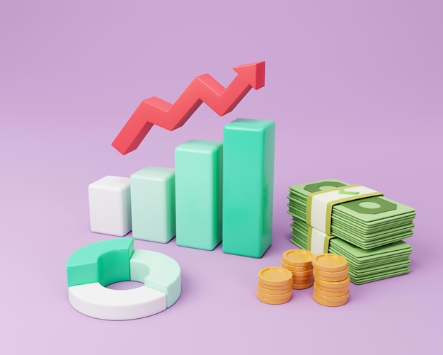 Plan de gestión financiera de la empresa y concepto de estrategia de crecimiento