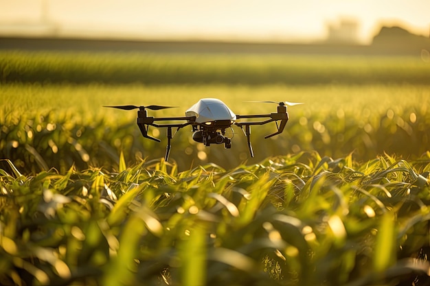 Planes de cultivos tomados por drones precisión y eficiencia de las prácticas agrícolas modernas