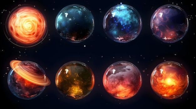 Planet Ai im Weltraum