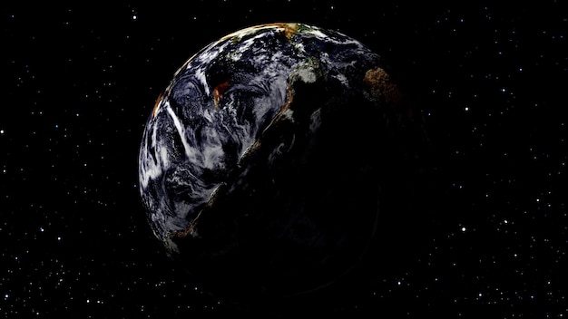 Planet Erde isoliert auf weiß 3D-Darstellung des Planeten Erde isoliert auf schwarzem Hintergrund