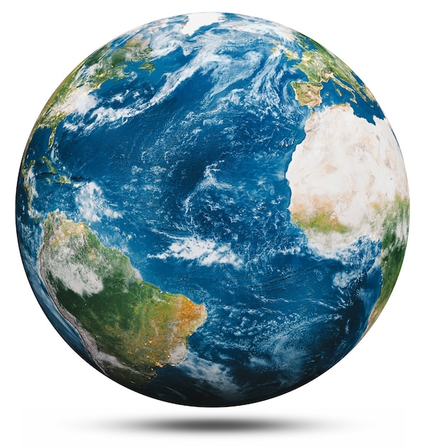 Planet Erde isolierter Globus Elemente dieses Bildes geliefert von NASA 3D-Rendering