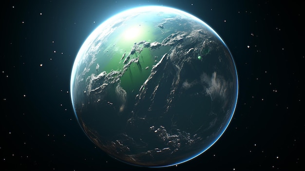 planet_suitable_for_colonization_earthlike HD 8K fondo de pantalla Imagen fotográfica de stock