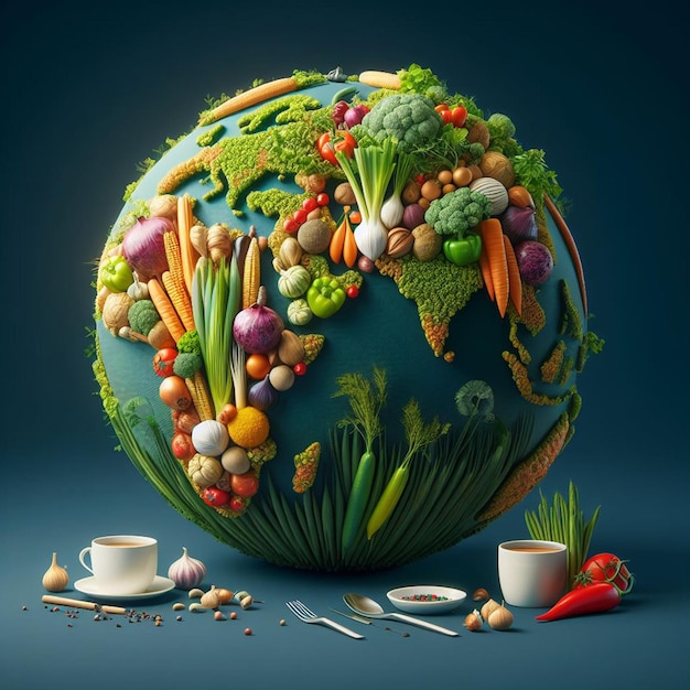 El planeta hecho de verduras Día Mundial de la Alimentación
