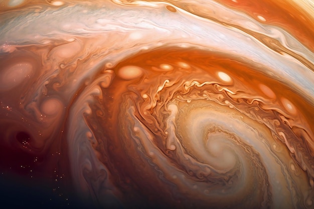 El planeta Júpiter gran mancha roja