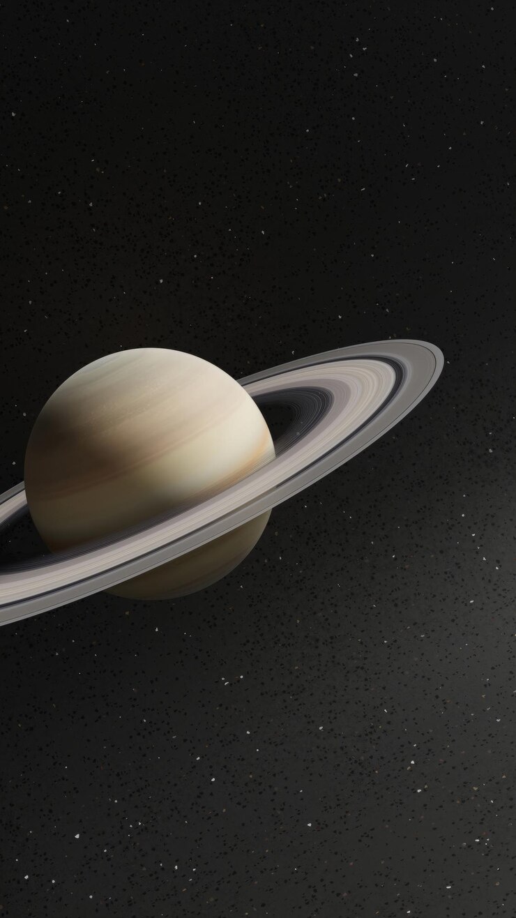 un planeta con un planeta en el medio