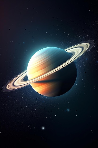 Planeta Saturno IA generativa