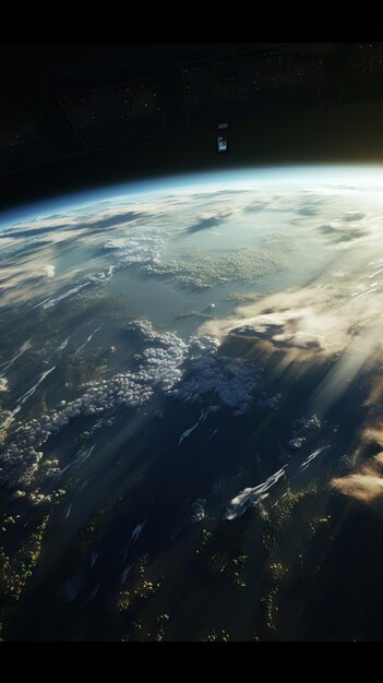 Foto planeta terra globo cena de filme cinematográfico planeta terra vista do espaço vista do espaço