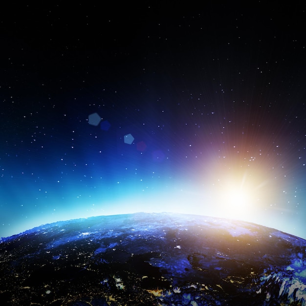Planeta Terra renderização 3d