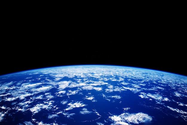 planeta tierra azul desde el espacio con espacio de copia.