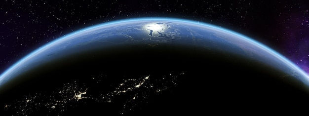 Planeta tierra en los elementos espaciales de esta imagen proporcionados por la NASA