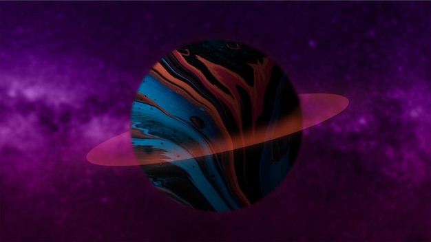 Planeta tierra en el fondo del espacio de la galaxia