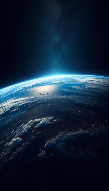 El planeta Tierra visto desde el espacio