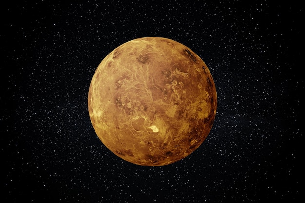 Planeta Venus en el espacio Estos elementos de la imagen proporcionados por la NASA