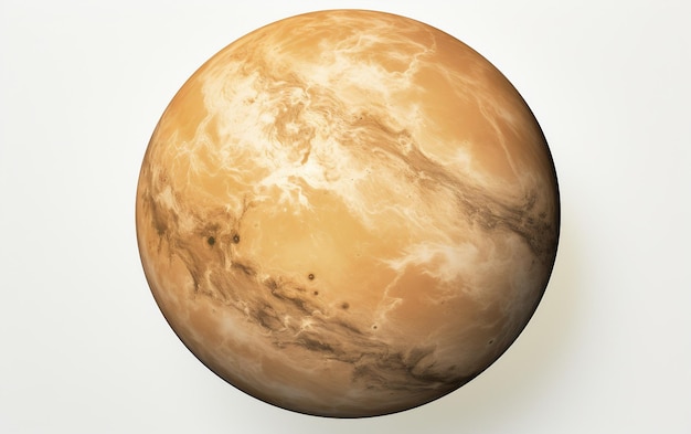 Planeta Vênus isolado em fundo transparente