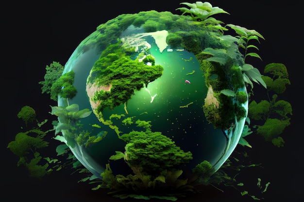Planeta Verde Gerativo Ai