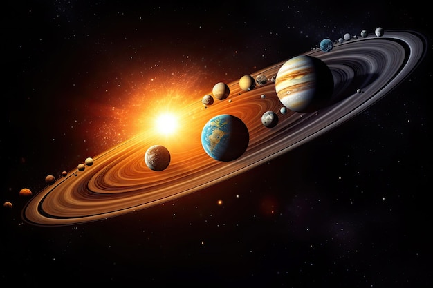 Planeten im Sonnensystem Generative KI