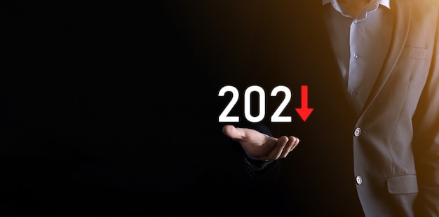 Planificar el crecimiento negativo del negocio en el concepto del año 2021